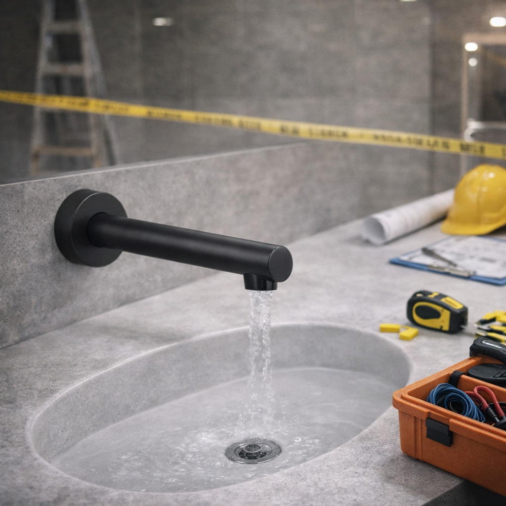 Le Havre wall-mount touchless faucet FS9824MB